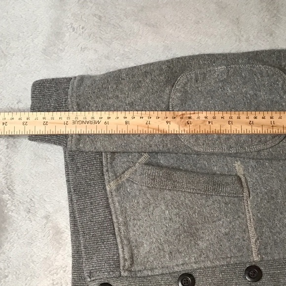 Y2K Men’s American Eagle Shawl CollarGrey Vintage Classic 1977 w/ pockets USXS - Picture 10 of 10